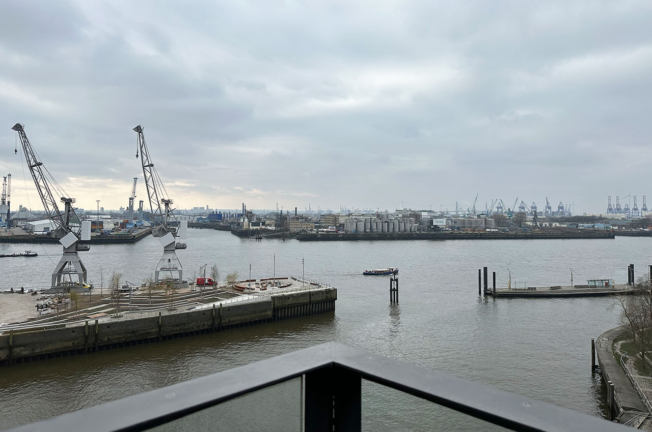 Luxuswohnung Elbsuite: Blick Westbalkon