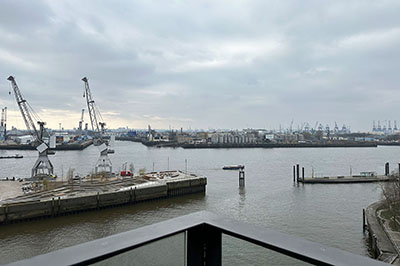 Luxuswohnung Elbsuite: Blick Westbalkon