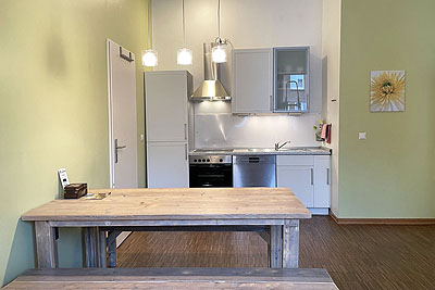 Ferienwohnung Style: Küche Essplatz