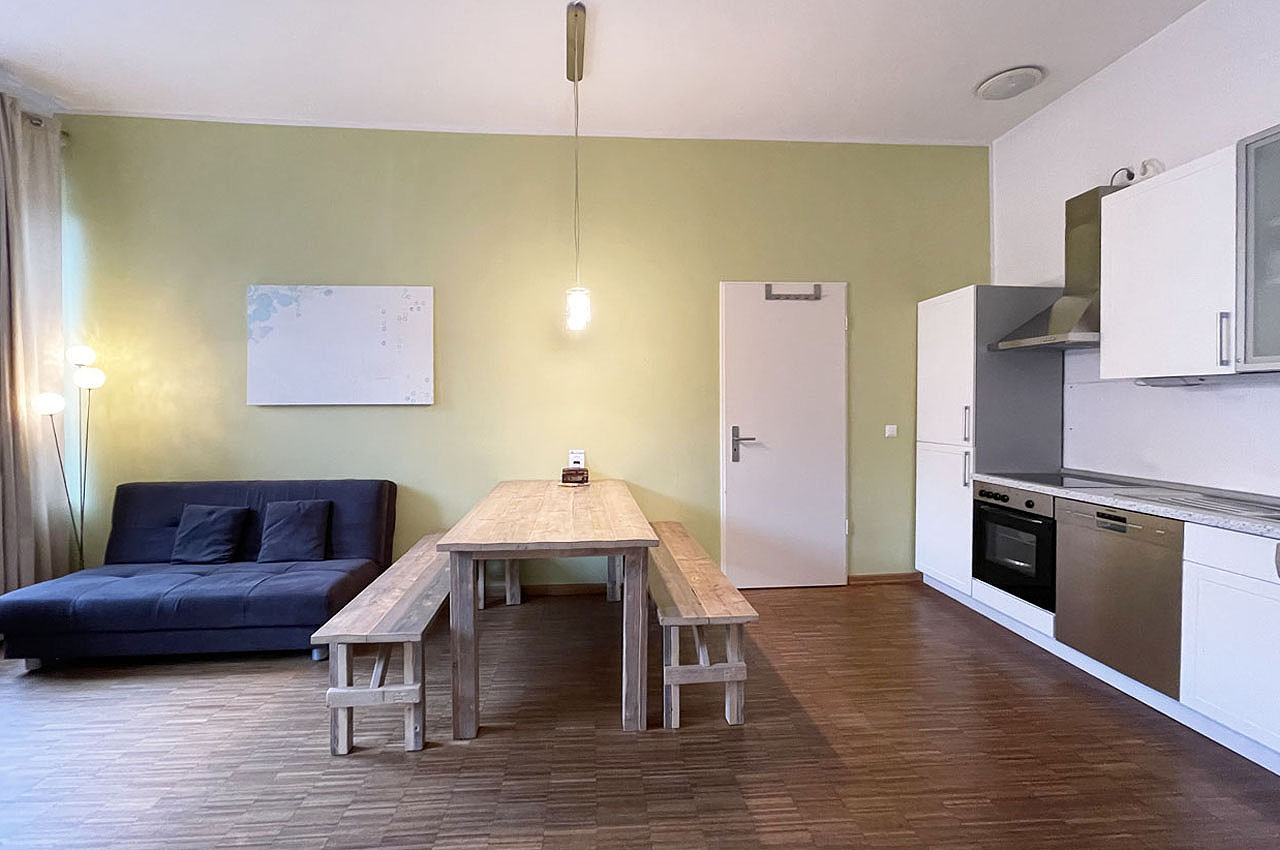 Ferienwohnung Style: Wohnzimmer Weitwinkel