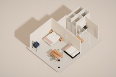 Ferienwohnung Deichgold: 3d Modell