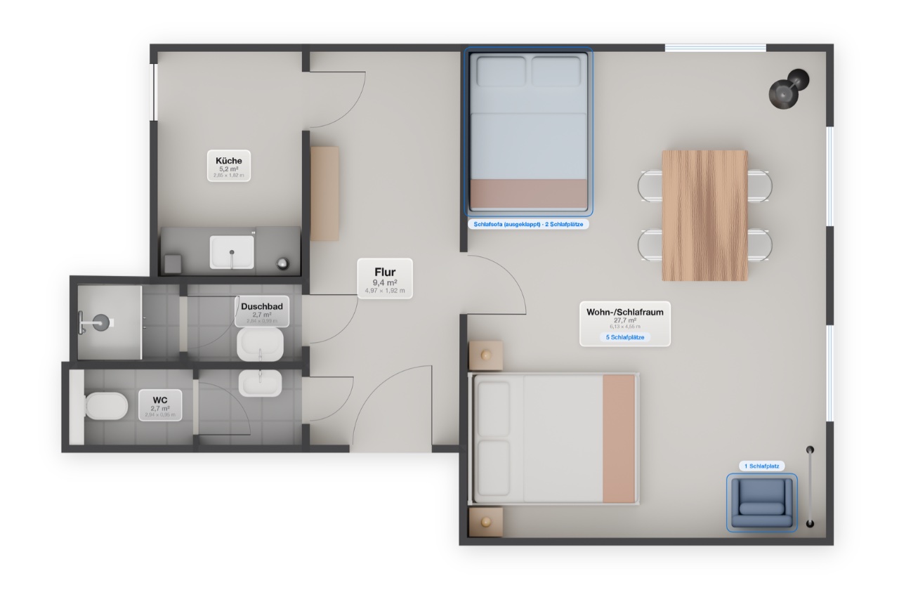Ferienwohnung Deichgold: Grundriss