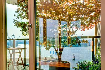 appartement elbsuite blick aussenbereich