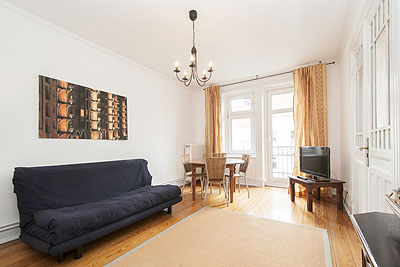 appartement ml21 wohnzimmer esstisch schlafcouch