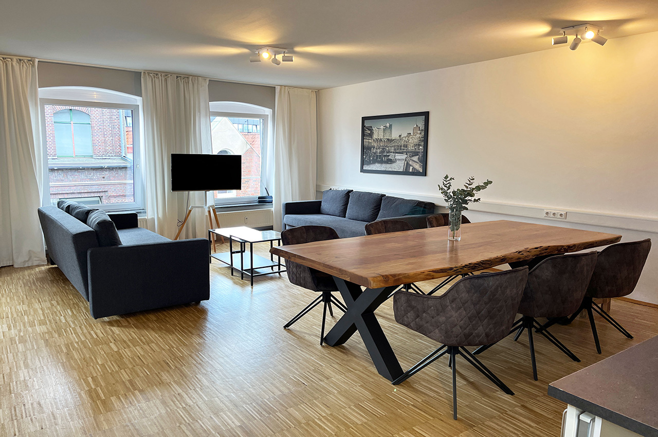 appartement ontop wohnzimmer fensterblick