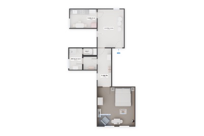 Doppelzimmer Fleetblick: Grundriss Viel Zu groß