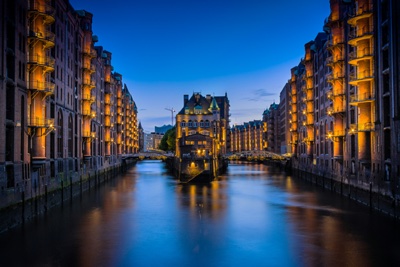 Umgebung: Hafen Daemmerung